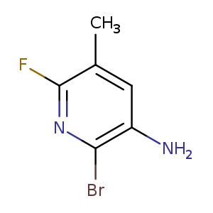 3-Pyridinamine, 2-bromo-6-fluoro-5-methyl-