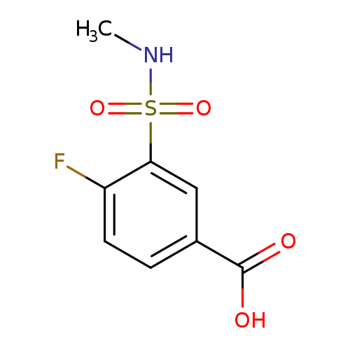 4-fluoro-3-[(methylamino)sulfonyl]benzoic acid
