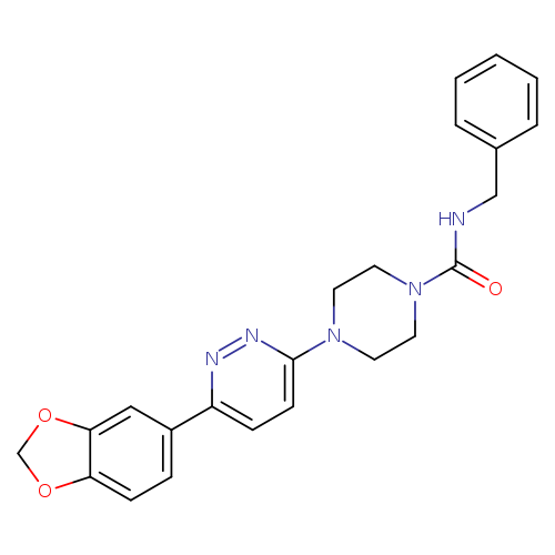 4-[6-(2H-1,3-benzodioxol-5-yl)pyridazin-3-yl]-N-benzylpiperazine-1-carboxamide