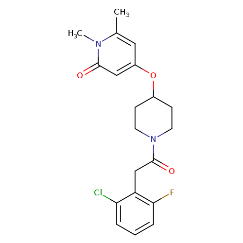 4-({1-[2-(2-chloro-6-fluorophenyl)acetyl]piperidin-4-yl}oxy)-1,6-dimethyl-1,2-dihydropyridin-2-one