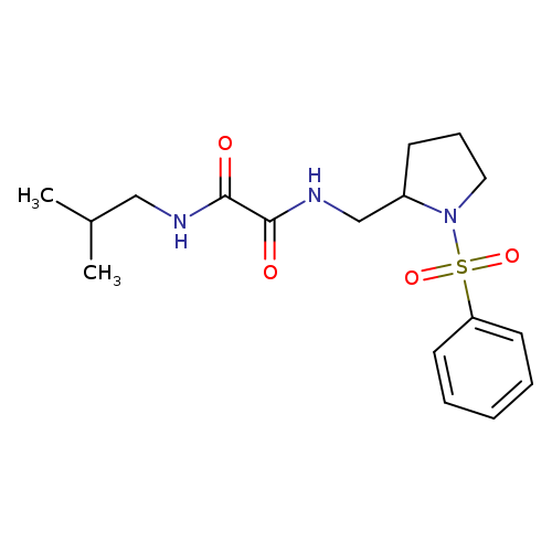 N'-{[1-(benzenesulfonyl)pyrrolidin-2-yl]methyl}-N-(2-methylpropyl)ethanediamide