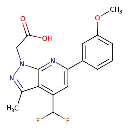 2-(4-(Difluoromethyl)-6-(3-methoxyphenyl)-3-methyl-1H-pyrazolo[3,4-b]pyridin-1-yl)acetic acid