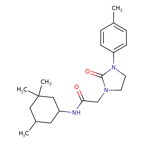 2-[3-(4-methylphenyl)-2-oxoimidazolidin-1-yl]-N-(3,3,5-trimethylcyclohexyl)acetamide