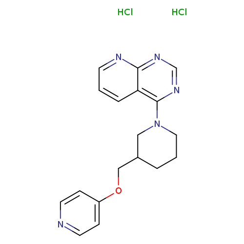 4-[(1-{pyrido[2,3-d]pyrimidin-4-yl}piperidin-3-yl)methoxy]pyridine dihydrochloride