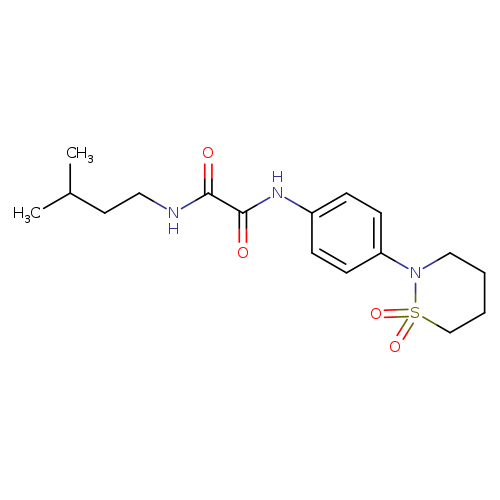 N'-[4-(1,1-dioxo-1lambda6,2-thiazinan-2-yl)phenyl]-N-(3-methylbutyl)ethanediamide