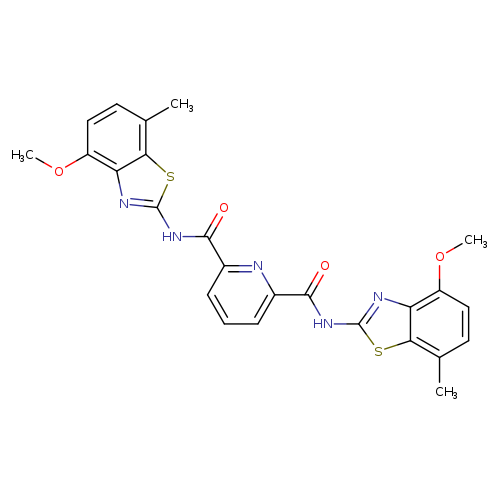 N2,N6-bis(4-methoxy-7-methyl-1,3-benzothiazol-2-yl)pyridine-2,6-dicarboxamide