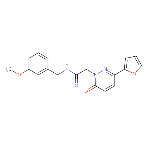 2-[3-(furan-2-yl)-6-oxo-1,6-dihydropyridazin-1-yl]-N-[(3-methoxyphenyl)methyl]acetamide