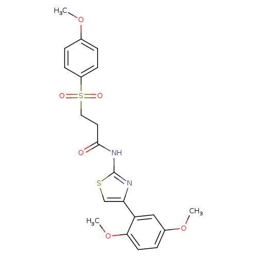 N-[4-(2,5-dimethoxyphenyl)-1,3-thiazol-2-yl]-3-(4-methoxybenzenesulfonyl)propanamide
