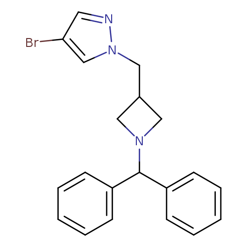 4-bromo-1-{[1-(diphenylmethyl)azetidin-3-yl]methyl}-1H-pyrazole