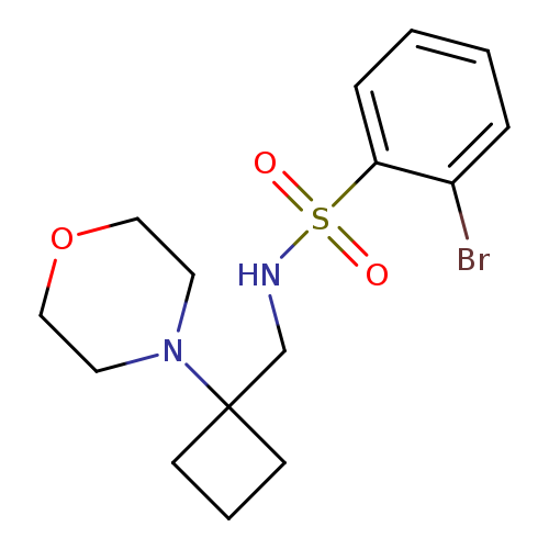 2-bromo-N-{[1-(morpholin-4-yl)cyclobutyl]methyl}benzene-1-sulfonamide
