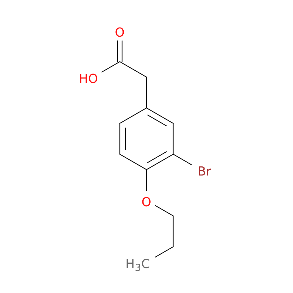 3-Bromo-4-propoxyphenylacetic acid