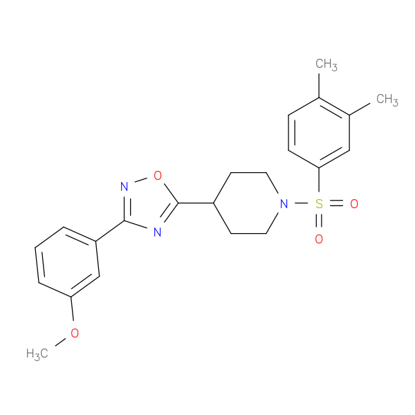 1-(3,4-dimethylbenzenesulfonyl)-4-[3-(3-methoxyphenyl)-1,2,4-oxadiazol-5-yl]piperidine
