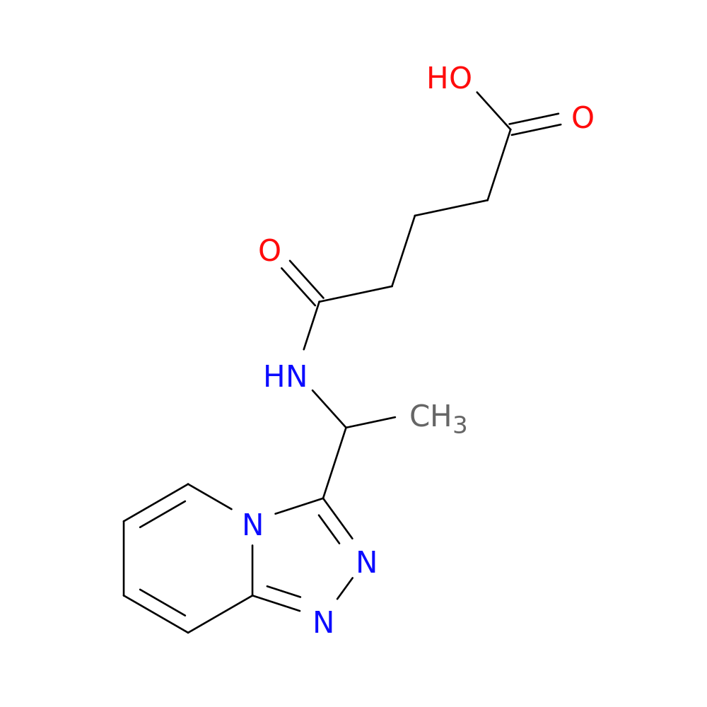4-[(1-{[1,2,4]triazolo[4,3-a]pyridin-3-yl}ethyl)carbamoyl]butanoic acid