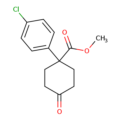 Cyclohexanecarboxylic acid, 1-(4-chlorophenyl)-4-oxo-, methyl ester