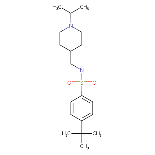 4-tert-butyl-N-{[1-(propan-2-yl)piperidin-4-yl]methyl}benzene-1-sulfonamide