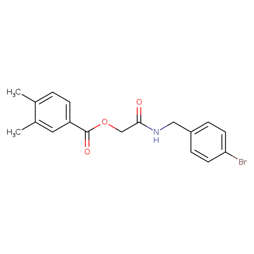 {[(4-bromophenyl)methyl]carbamoyl}methyl 3,4-dimethylbenzoate