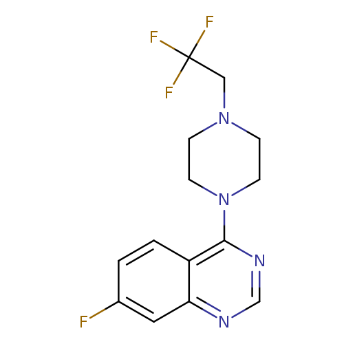 7-fluoro-4-[4-(2,2,2-trifluoroethyl)piperazin-1-yl]quinazoline
