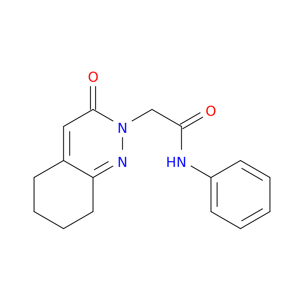 2-(3-oxo-2,3,5,6,7,8-hexahydrocinnolin-2-yl)-N-phenylacetamide