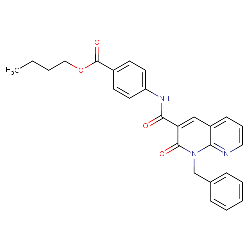 butyl 4-(1-benzyl-2-oxo-1,2-dihydro-1,8-naphthyridine-3-amido)benzoate