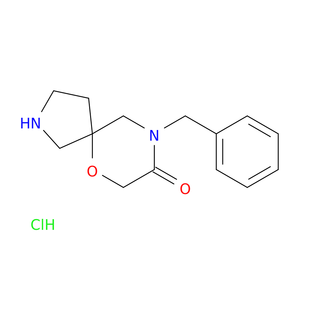 9-benzyl-6-oxa-2,9-diazaspiro[4.5]decan-8-one hydrochloride