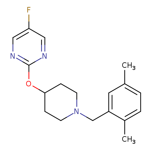2-({1-[(2,5-dimethylphenyl)methyl]piperidin-4-yl}oxy)-5-fluoropyrimidine