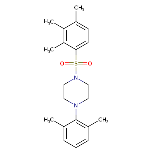 1-(2,6-dimethylphenyl)-4-(2,3,4-trimethylbenzenesulfonyl)piperazine