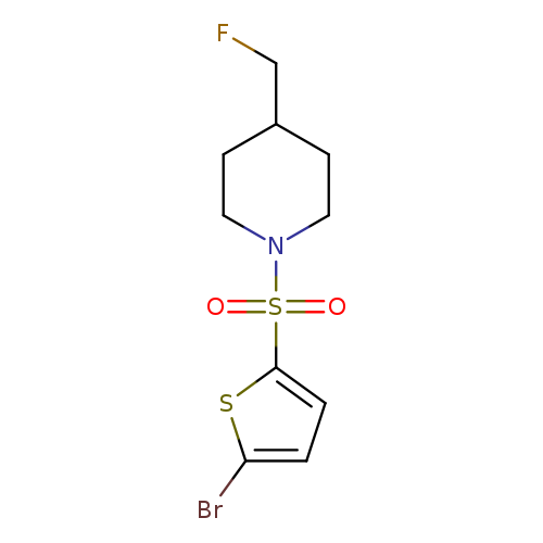 1-[(5-bromothiophen-2-yl)sulfonyl]-4-(fluoromethyl)piperidine