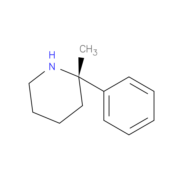 Piperidine, 2-methyl-2-phenyl-, (2S)-