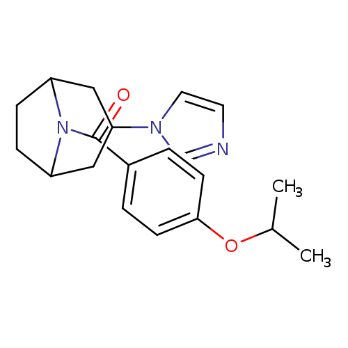 3-(1H-imidazol-1-yl)-8-[4-(propan-2-yloxy)benzoyl]-8-azabicyclo[3.2.1]octane