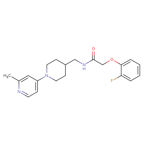 2-(2-fluorophenoxy)-N-{[1-(2-methylpyridin-4-yl)piperidin-4-yl]methyl}acetamide