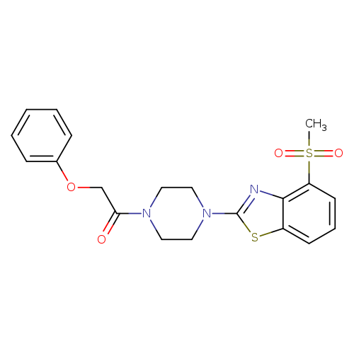 1-[4-(4-methanesulfonyl-1,3-benzothiazol-2-yl)piperazin-1-yl]-2-phenoxyethan-1-one