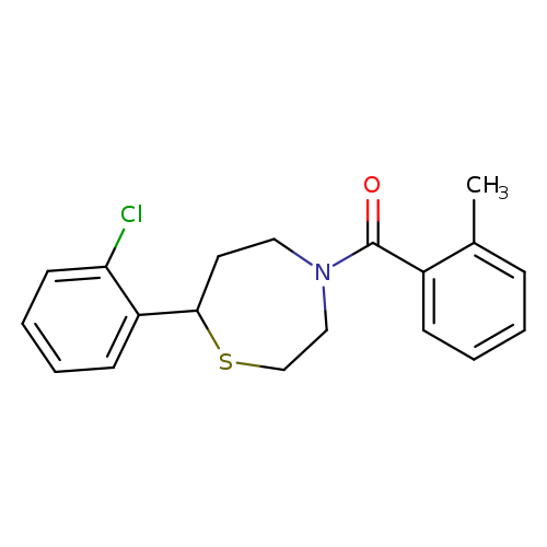 7-(2-chlorophenyl)-4-(2-methylbenzoyl)-1,4-thiazepane