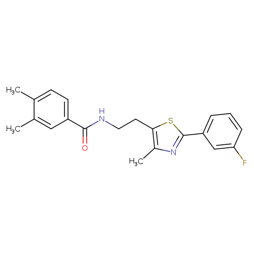 N-{2-[2-(3-fluorophenyl)-4-methyl-1,3-thiazol-5-yl]ethyl}-3,4-dimethylbenzamide