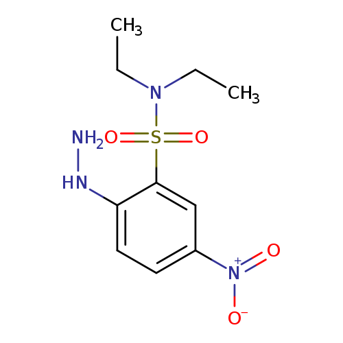N,N-diethyl-2-hydrazinyl-5-nitrobenzene-1-sulfonamide