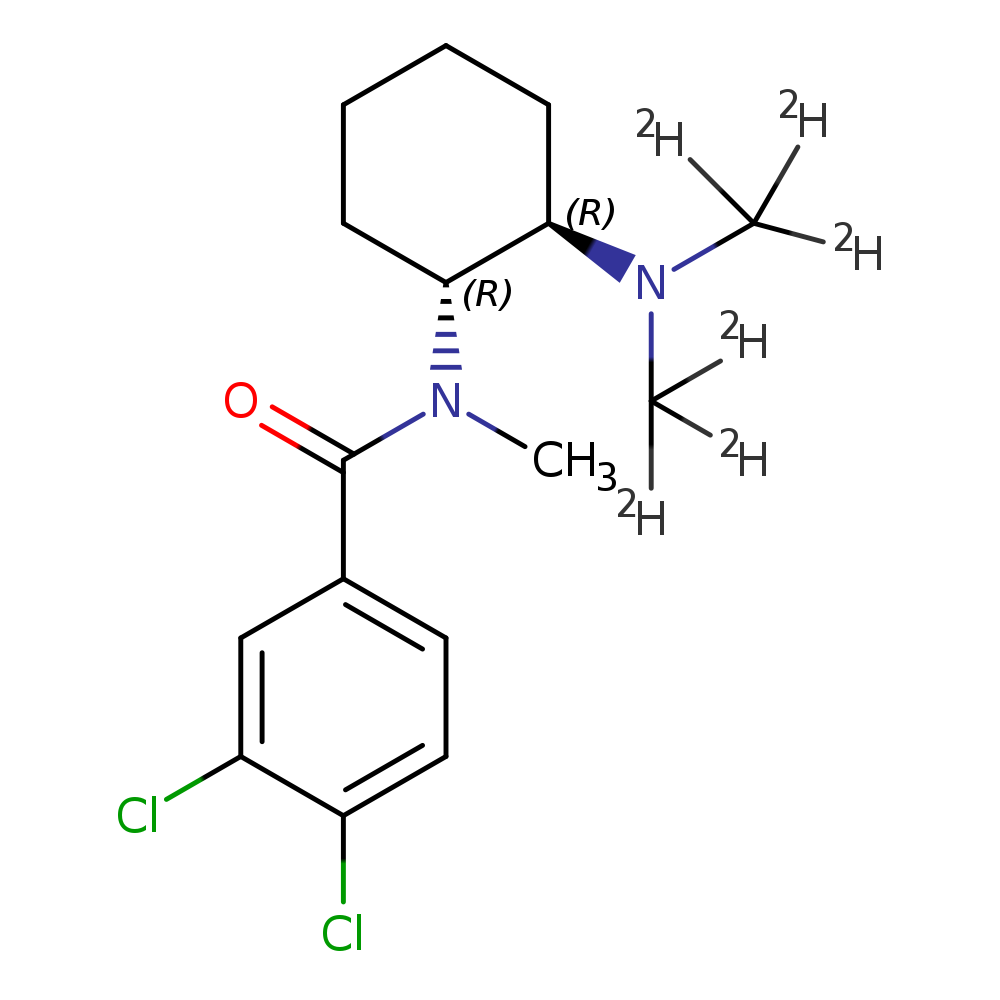 trans-3,4-dichloro-N-[2-(dimethylamino-d6)cyclohexyl]-N-methyl-benzamide