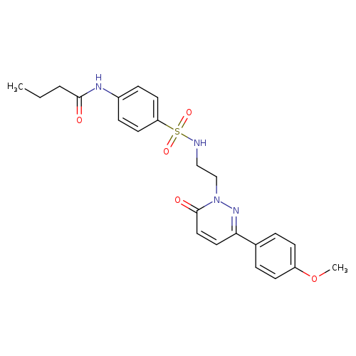 N-[4-({2-[3-(4-methoxyphenyl)-6-oxo-1,6-dihydropyridazin-1-yl]ethyl}sulfamoyl)phenyl]butanamide