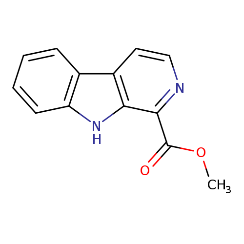 9H-Pyrido(3,4-b)indole-1-carboxylic acid, methyl ester