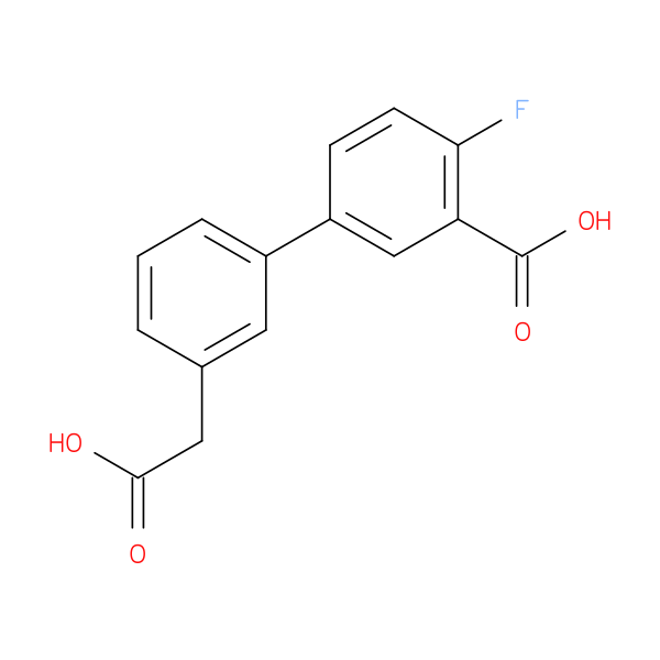 5-[3-(Carboxymethyl)phenyl]-2-fluorobenzoic acid