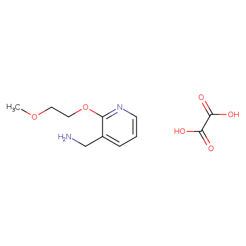 [2-(2-methoxyethoxy)pyridin-3-yl]methanamine; oxalic acid