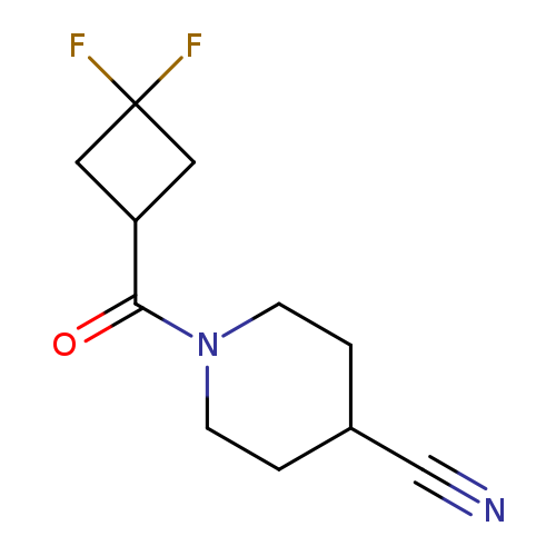1-(3,3-difluorocyclobutanecarbonyl)piperidine-4-carbonitrile