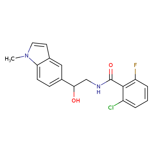 2-chloro-6-fluoro-N-[2-hydroxy-2-(1-methyl-1H-indol-5-yl)ethyl]benzamide