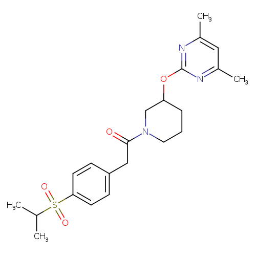 1-{3-[(4,6-dimethylpyrimidin-2-yl)oxy]piperidin-1-yl}-2-[4-(propane-2-sulfonyl)phenyl]ethan-1-one