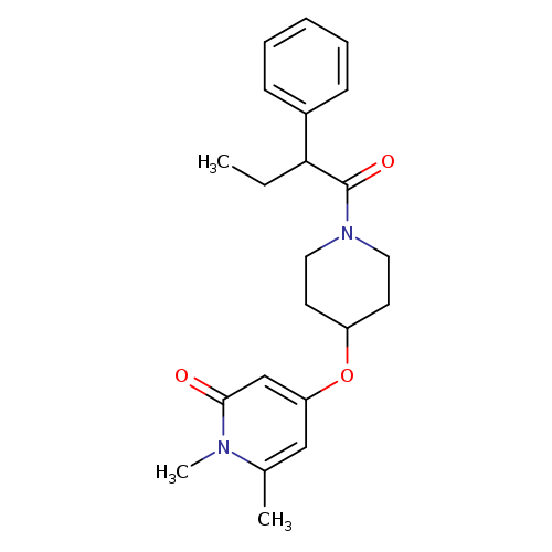 1,6-dimethyl-4-{[1-(2-phenylbutanoyl)piperidin-4-yl]oxy}-1,2-dihydropyridin-2-one