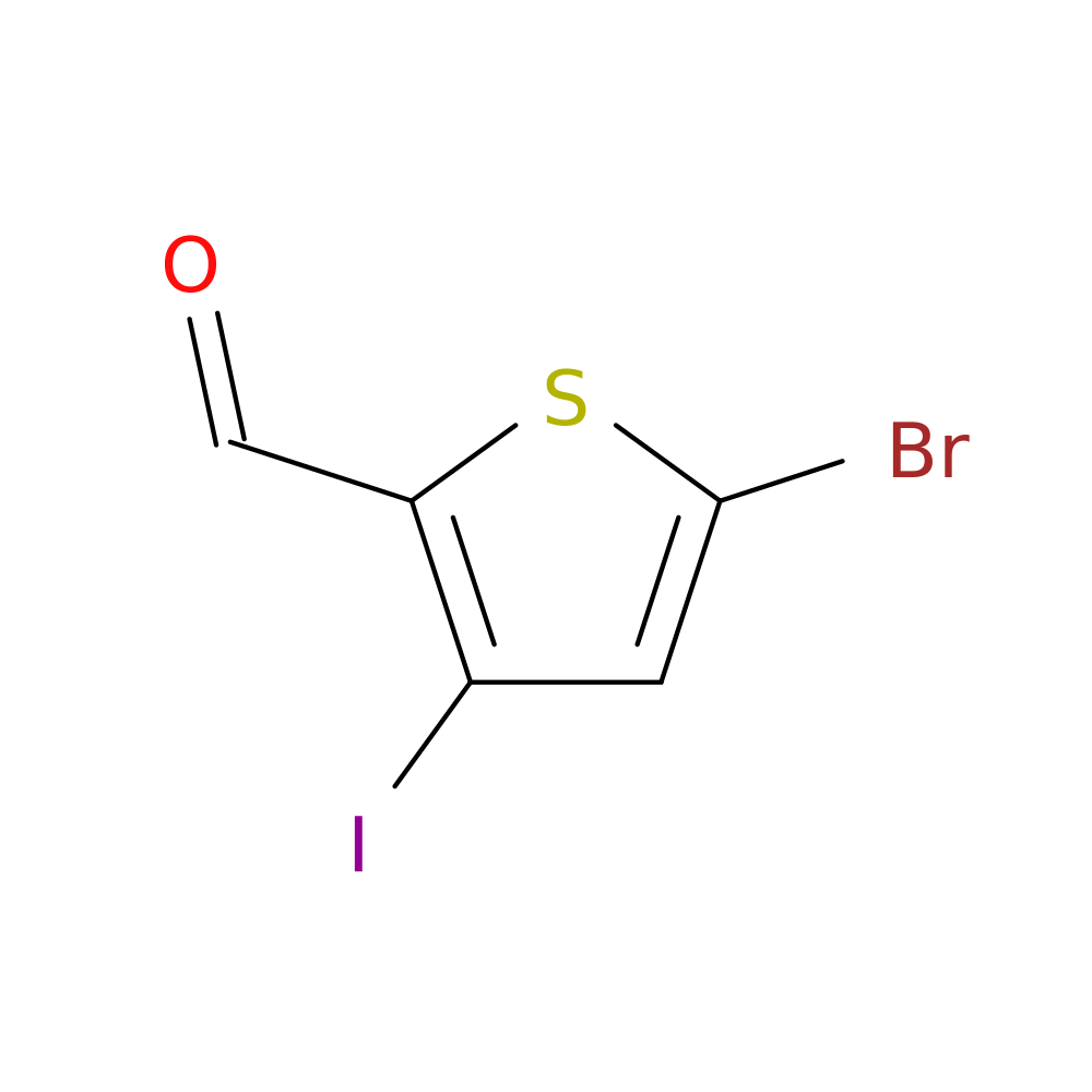 5-bromo-3-iodothiophene-2-carbaldehyde