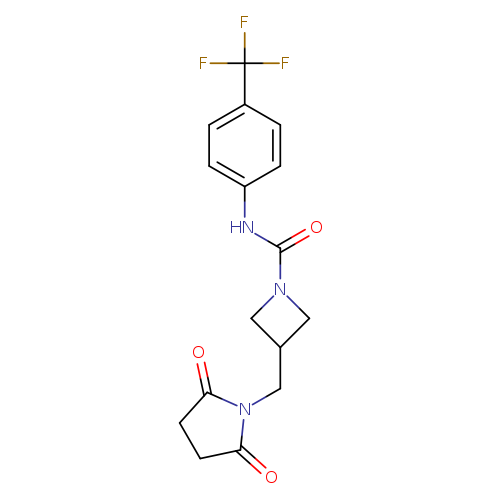 3-[(2,5-dioxopyrrolidin-1-yl)methyl]-N-[4-(trifluoromethyl)phenyl]azetidine-1-carboxamide