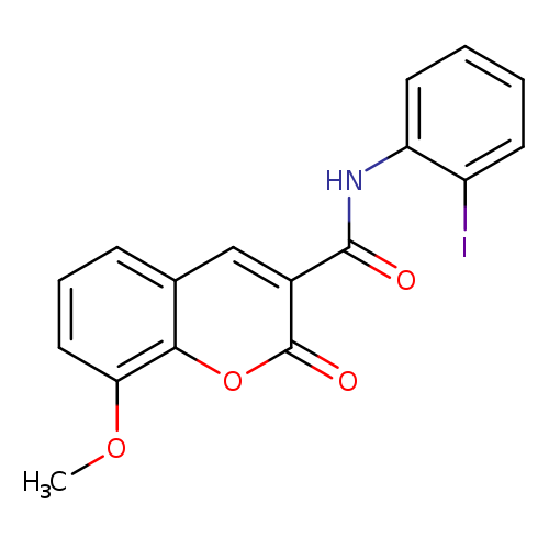 N-(2-iodophenyl)-8-methoxy-2-oxo-2H-chromene-3-carboxamide