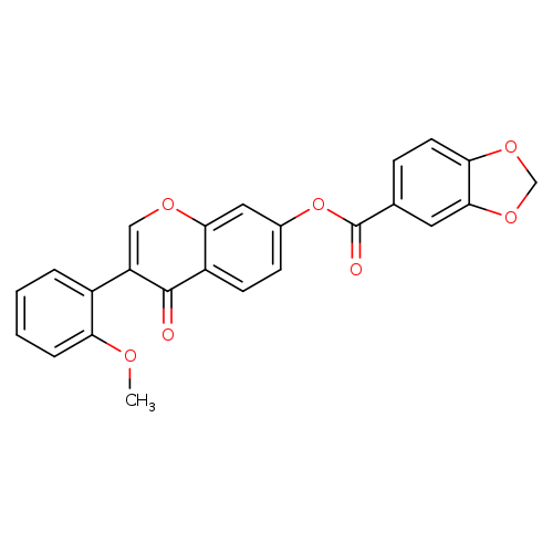 3-(2-methoxyphenyl)-4-oxo-4H-chromen-7-yl 2H-1,3-benzodioxole-5-carboxylate