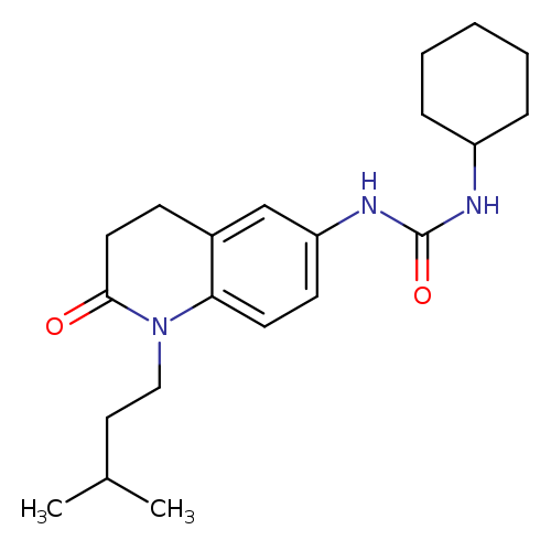 1-cyclohexyl-3-[1-(3-methylbutyl)-2-oxo-1,2,3,4-tetrahydroquinolin-6-yl]urea