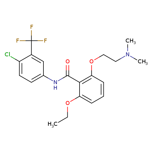 Benzamide,N-[4-chloro-3-(trifluoromethyl)phenyl]-2-[2-(dimethylamino)ethoxy]-6-ethoxy-