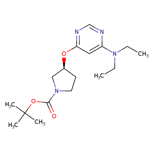 (S)-3-(6-Diethylamino-pyrimidin-4-yloxy)-pyrrolidine-1-carboxylic acid tert-butyl ester